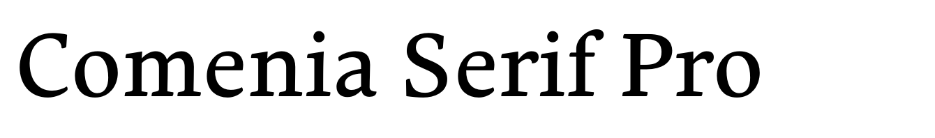 Comenia Serif Pro